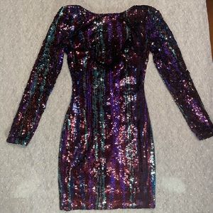 Stunning colorful sequined party/cocktail dress